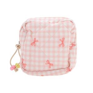 Bow Knot Makeup Bag Pink